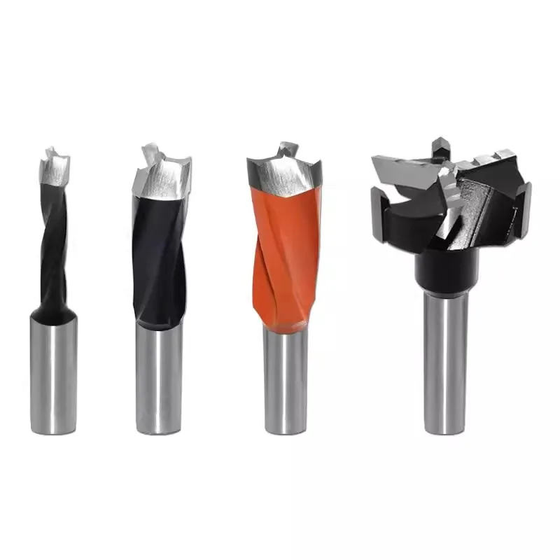 Woodworking three-edge row drill crown drill bit CNC machining row drill bit