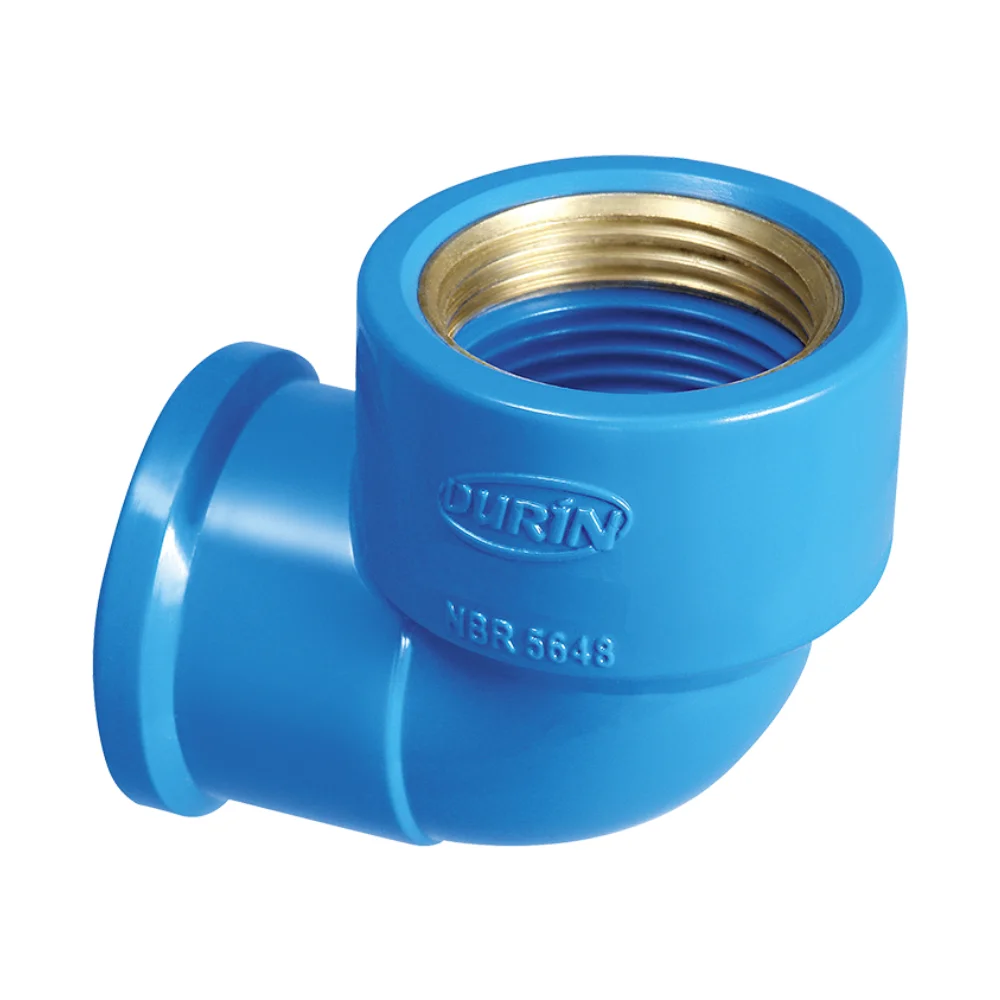 20mm x 1/2 ''Durin Blue Straight Knee Brass Bushing With Gauge