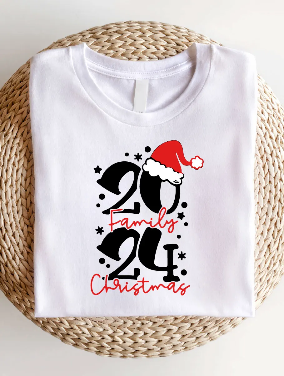 2024 Christmas Shirt, Family Christmas 2024 T-Shirt, Family Matching Christmas Short Sleeve Tee, Christmas Party Gift