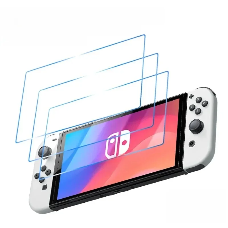 1/3 pièces verre trempé pour Nintendo Switch OLED 3 pièces Film de protection d'écran pour Nintendos Switch Switch Lite verre de protection
