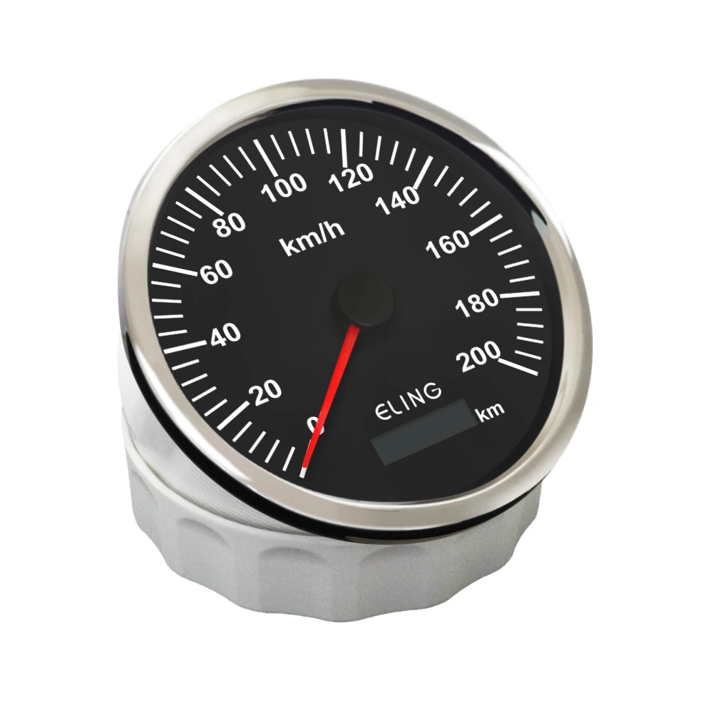 

ELING Newest 110mm GPS Speedometer 0-200km/h with Red and Yellow Backlight 9-32V for Auto Car Truck Motorcycle Boat