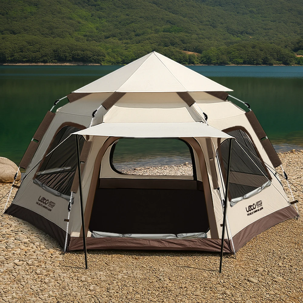 레토 육각돔 원터치텐트 그늘막 쉘터 캠핑 피크닉 LCE-OT02 - 3