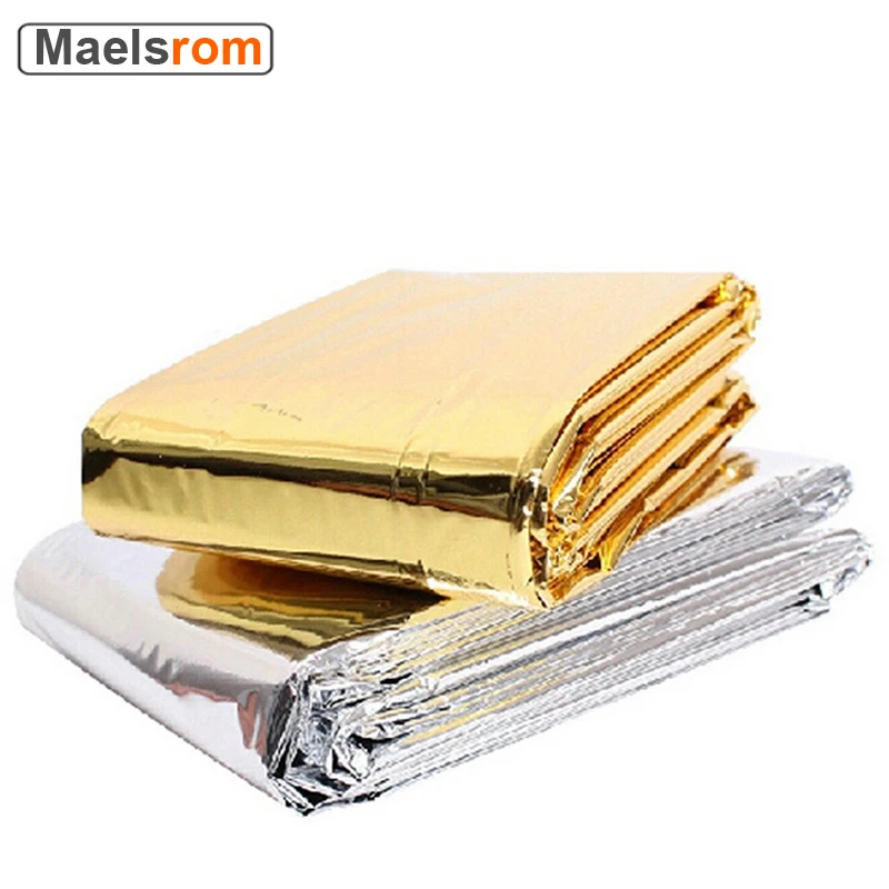 5 Stück Thermofolien-Saunadecke für Entgiftung, Gewichtsverlust, Ferninfrarot-Therapie, behält bis zu 97 % der Körperwärme, Überleben, Mylar-Decke – Detail 1