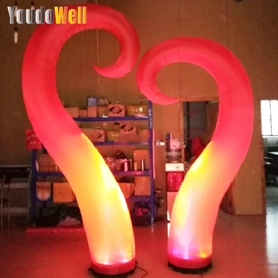 

Outdoor Indoor Decoration Inflatable Mianyang Corner Model with LED Lighting for Stage Events Party