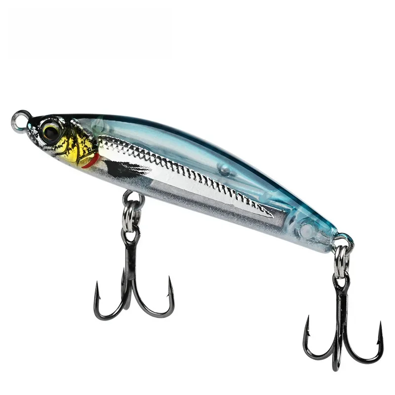 BLUX EXILE 50 crayon à gravité coulant bâton lourd leurre de pêche 50MM 8G eau salée sans lèvres vairon Wobbler appât en plastique dur