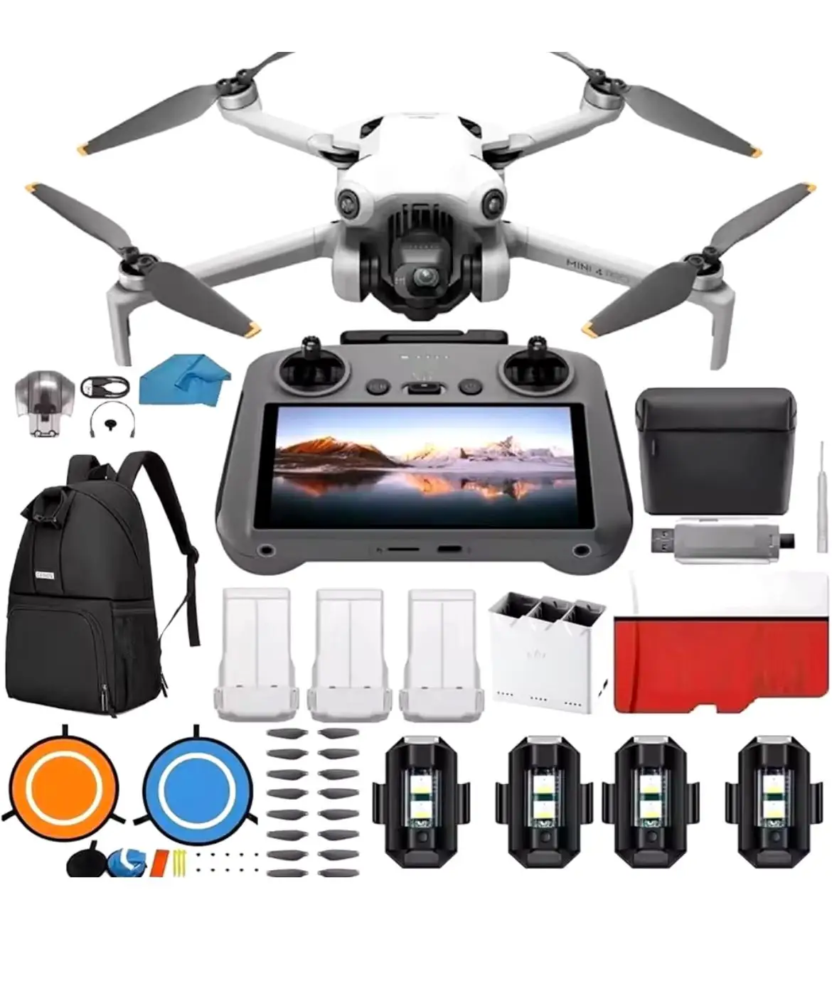 DJI Mini 4 Pro Fly More Combo Plus Dro.ne (dengan RC 2 Remote)
