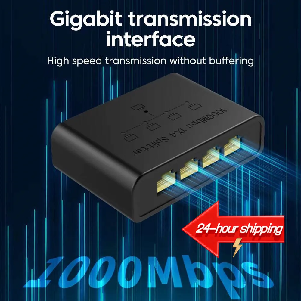 

VBNBV 5-port Gigabit Network Switch Ethernet RJ45 Network Port Network Cable Connection Switch Network Splitter Cable Expander