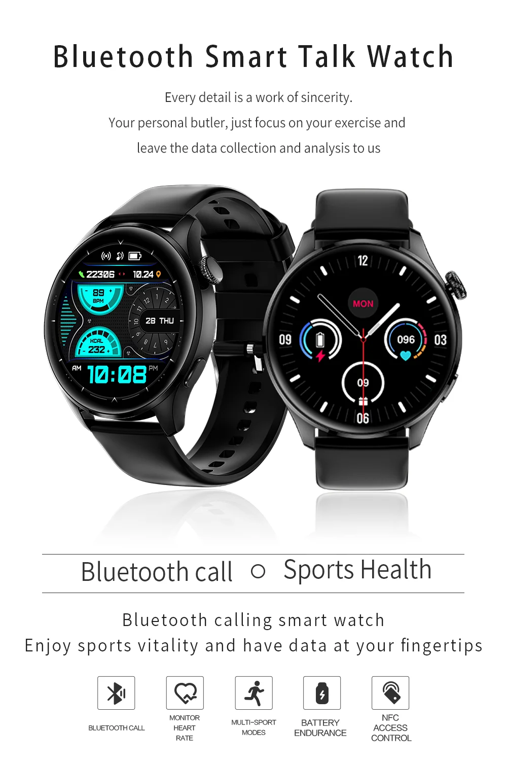 

YBL TM05 Men Women Smart Watch For Android IPhone Xiaomi Sports Modes, Wireless Bluetooth Call, New Fashion Gift For Friends