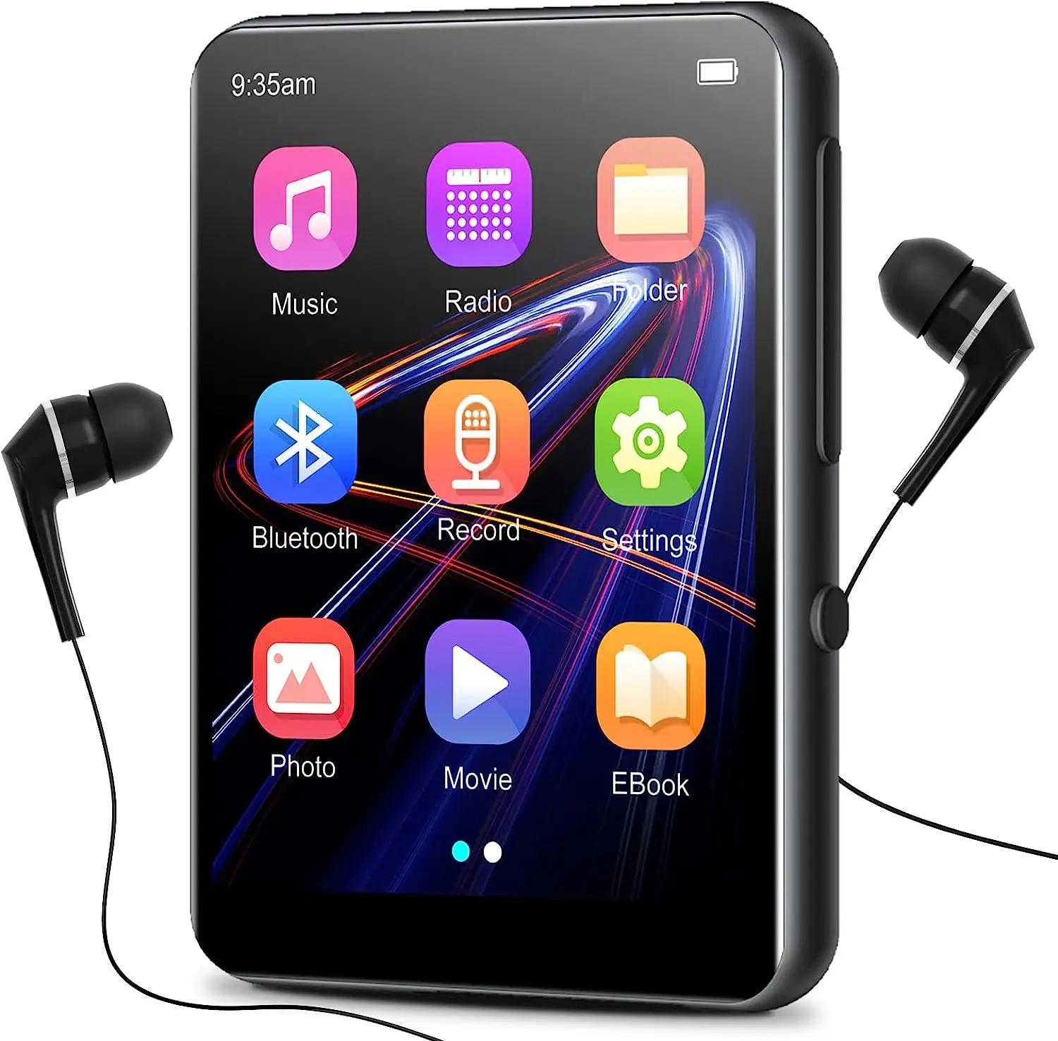 

SWOFY 64GB MP3 and MP4 player with Bluetooth 5.0 and FM radio recording support Maximum TF card support 128GB