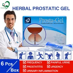 6 Pcs/Pack Chinese Herbal Prostatic Gel Prostate Enlarge Urinary Infection Urination Frequency Treatment Ointment Anti Bacteria