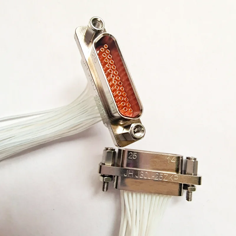 

J30J Rectangular Connector J30J-25ZKP-30CM Aviation Socket 25 Core electronic connector