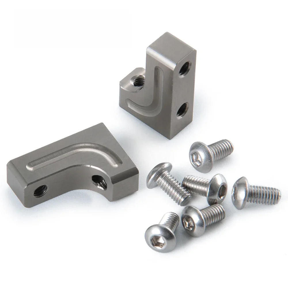 YEAHRUN – support de montage Servo en aluminium, 2 pièces, pour Axial SCX10 90047 Wrangler 1/10 RC, pièces de rechange pour voiture sur chenilles et camion, accessoires