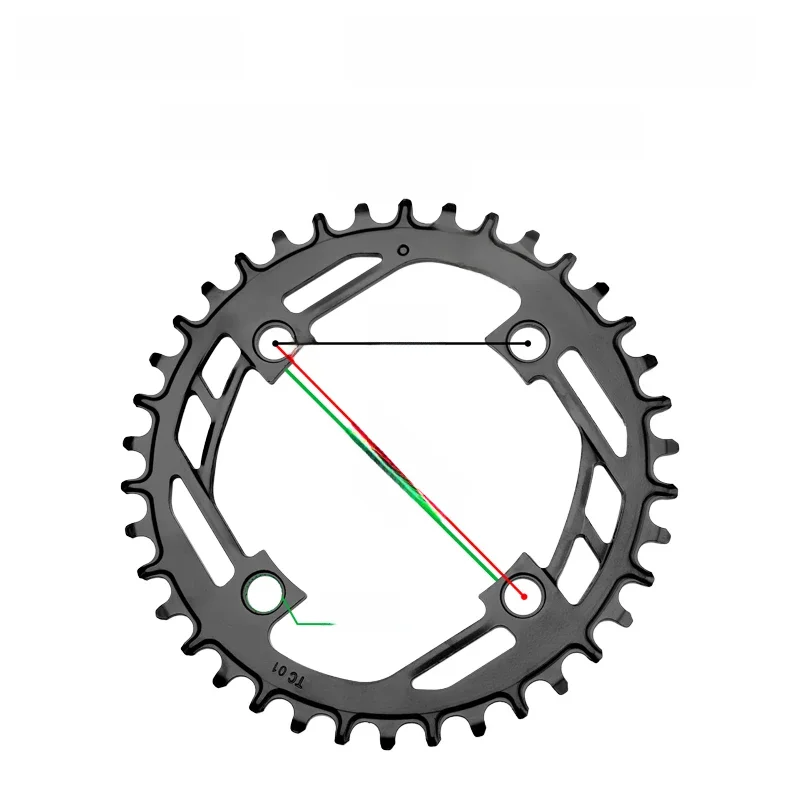 AliExpress Prowheel 104BCD Round Chainring MTB Bike 32T 34T 36T 38T 40T Narrow Wide Chainwheel Mountain Bicycle Crown Steel Tooth Plate