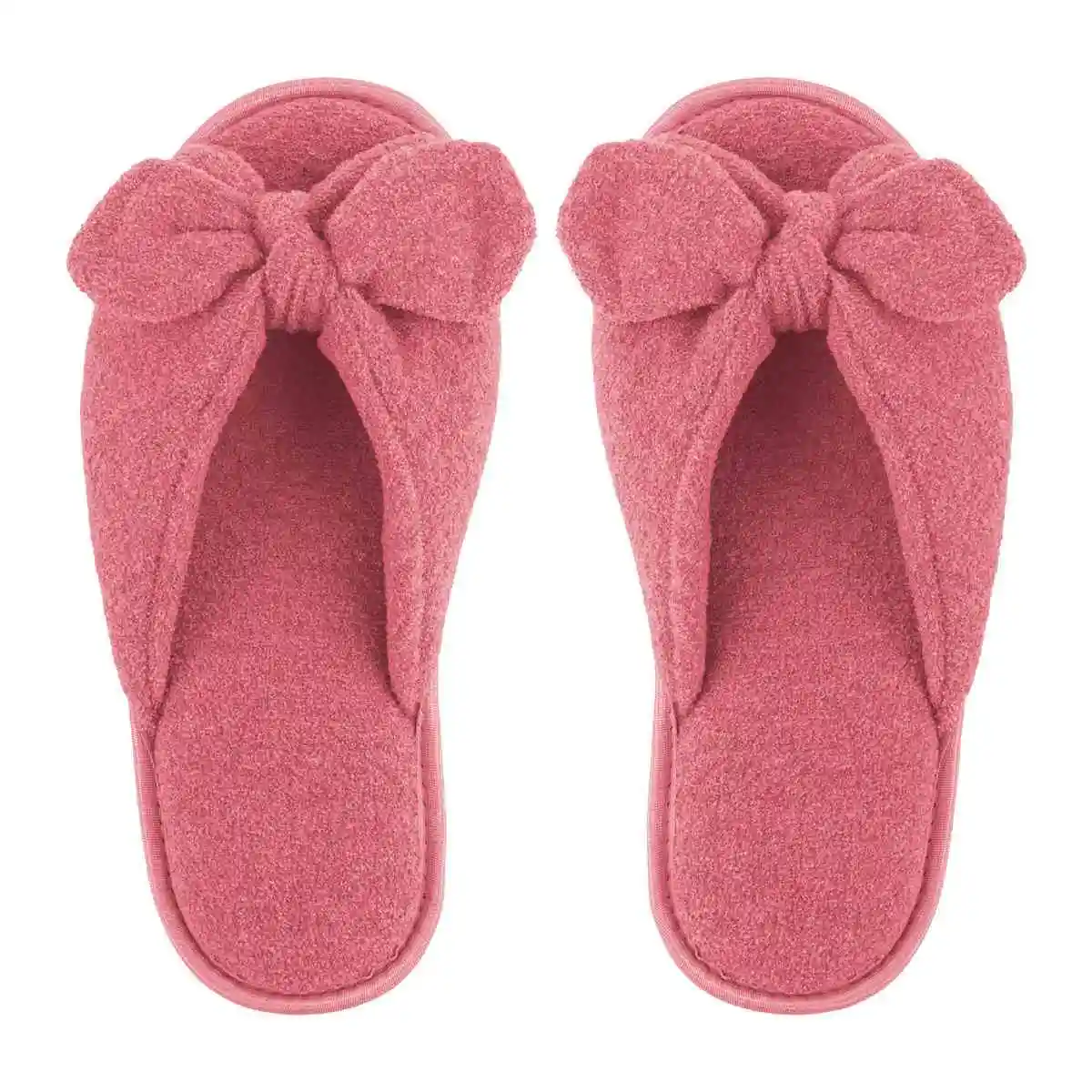 Pantufa Femina com Laço Antiderrapante Chinelo de Quarto Super Fofinho