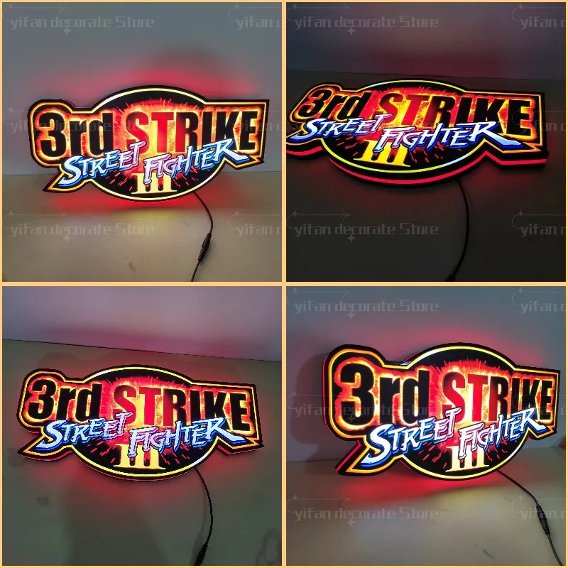 Street Game Logo Lightbox Light Sign Custom Wall Decor for Business Shop Hanging 12 Inch Kids Nightlight 3D Print Gift