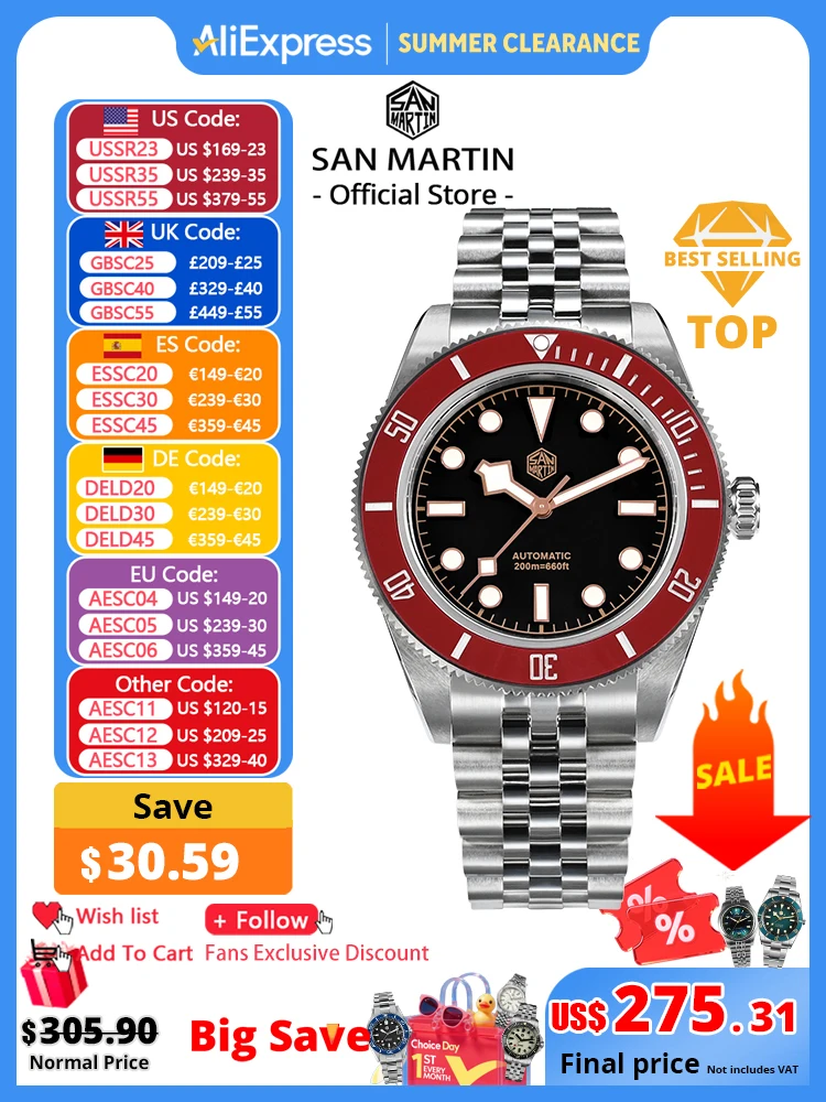 San Martin – montre de plongée BB 40mm pour hommes, classique, NH35, automatique, mécanique, saphir, étanche, SN0128, nouvelle collection
