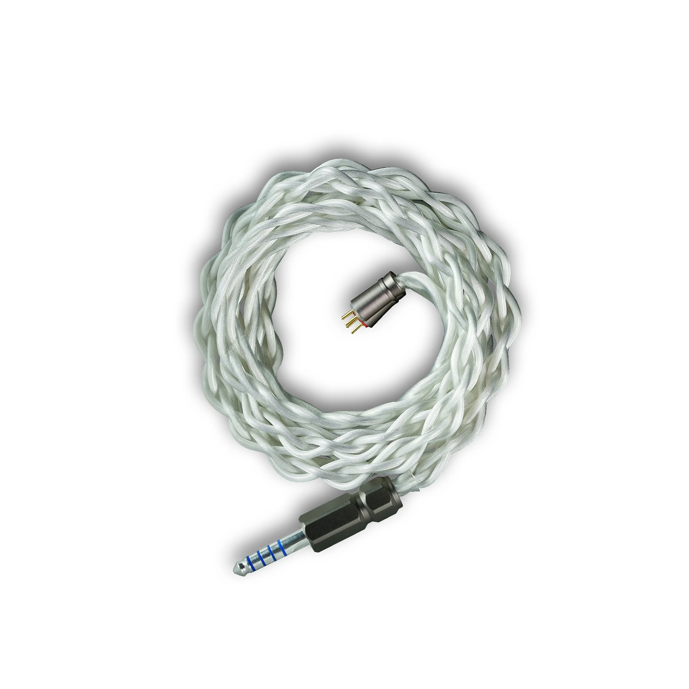 ZiSin-341 IEM-Kabel, 4,4 mm versilberter Stecker, kompatibel mit MMCX/Dual 3,5 mm, geeignet für MOONDROP X Crinacle DUSK IEM – Detail 11