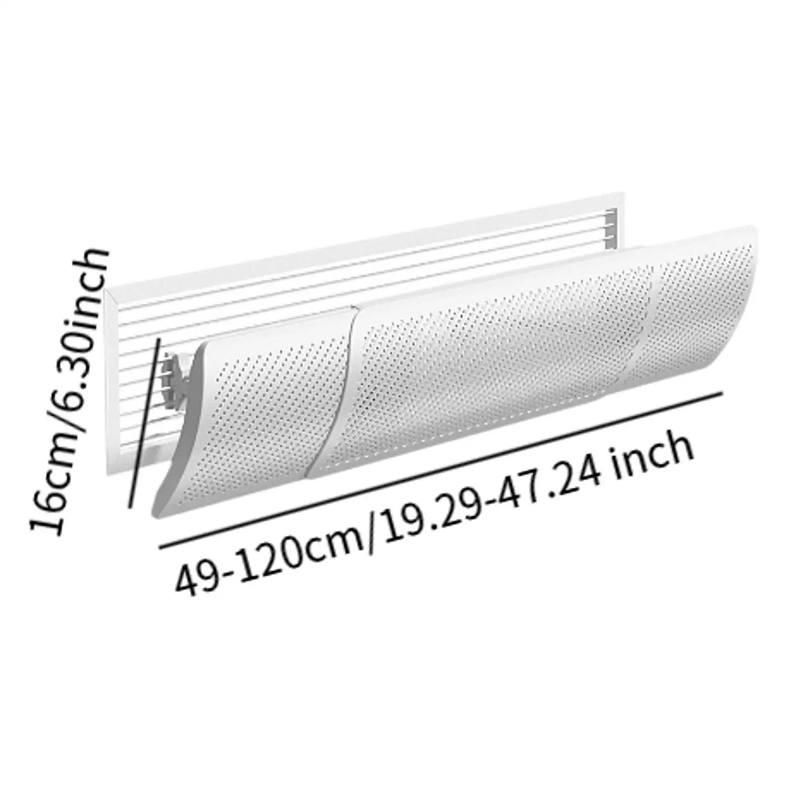 Air Conditioner Wind Deflector Wall-Mounted Air Conditioning Windshield Ventilation Vent Deflector Anti-Direct Blowing Outlet view 6
