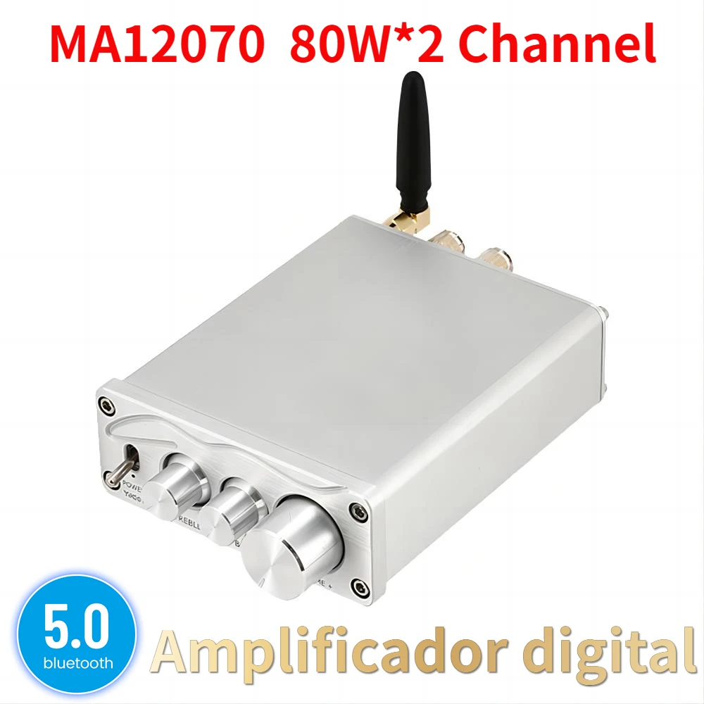 hi-fiサウンドアンプステレオオーディオスピーカー用bluetooth-50家庭用シアターカラオケma1207080w-x-2