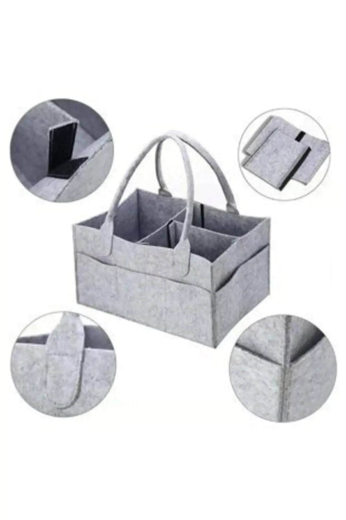 Baby Diaper Caddy Organizer Portable Holder Bag for Changing Table and Car Nursery Essentials Storage Bins Nappy Bags