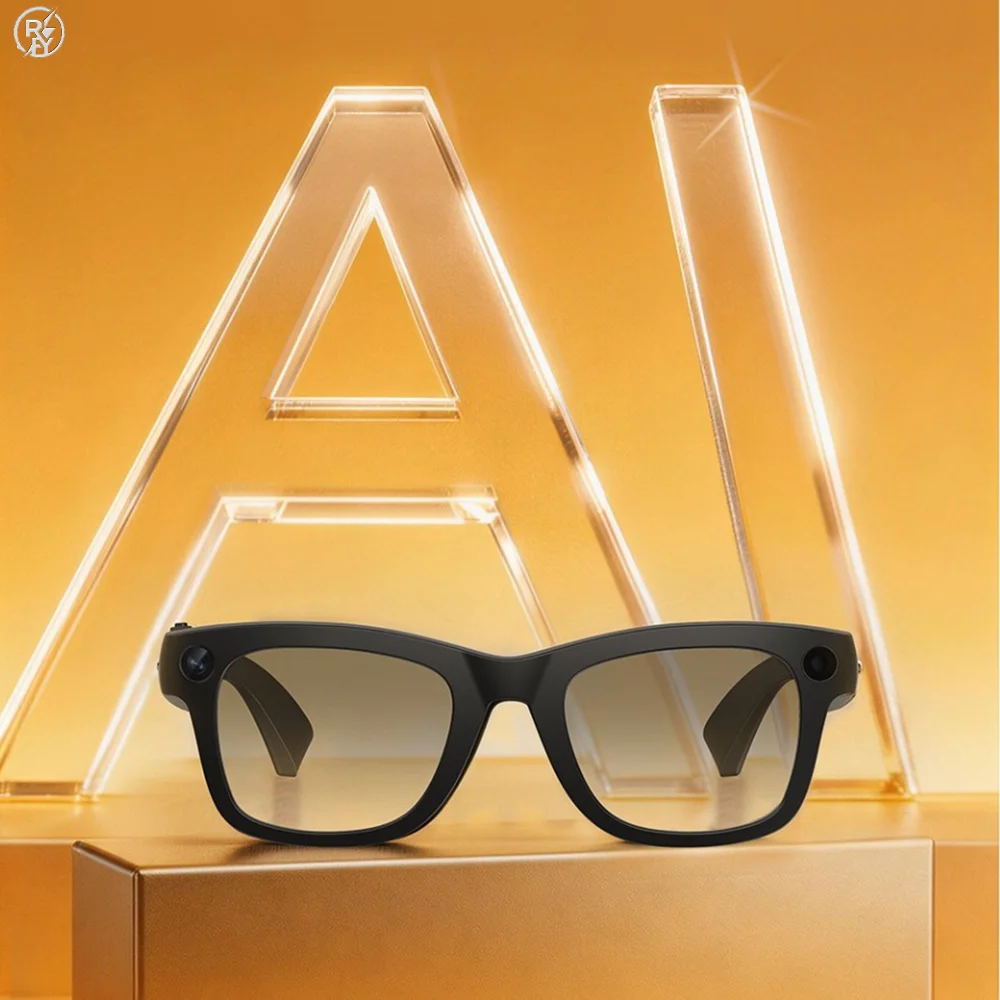 E09 Smart Glasses Open-Ear Audio Wireless Bluetooth Call Anti-Blue Light Lens Video Recording Sunglasses