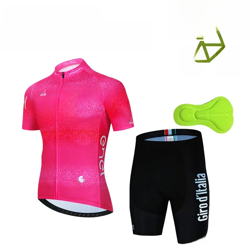 AliExpress New 2023 Kids Bike Shirts Suit Tour De Italy D'ITALIA Cycling Jersey Set Boys Girl Road Bike Cycling Clothing Children Quick Dry