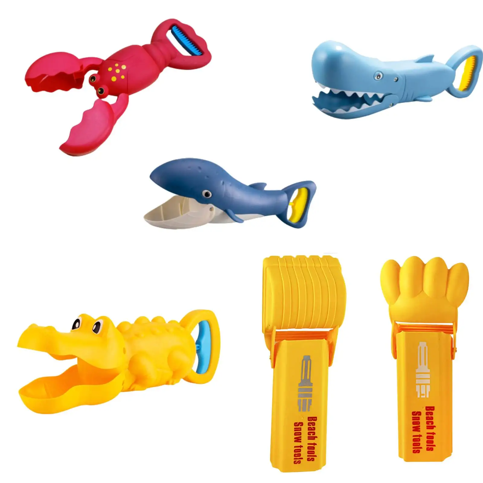 Grabber Baby Bath Toys - Beach toys sand playing Cute Colorful Lobster Claw Catcher Swimming Pools & Outdoors - Educational Game