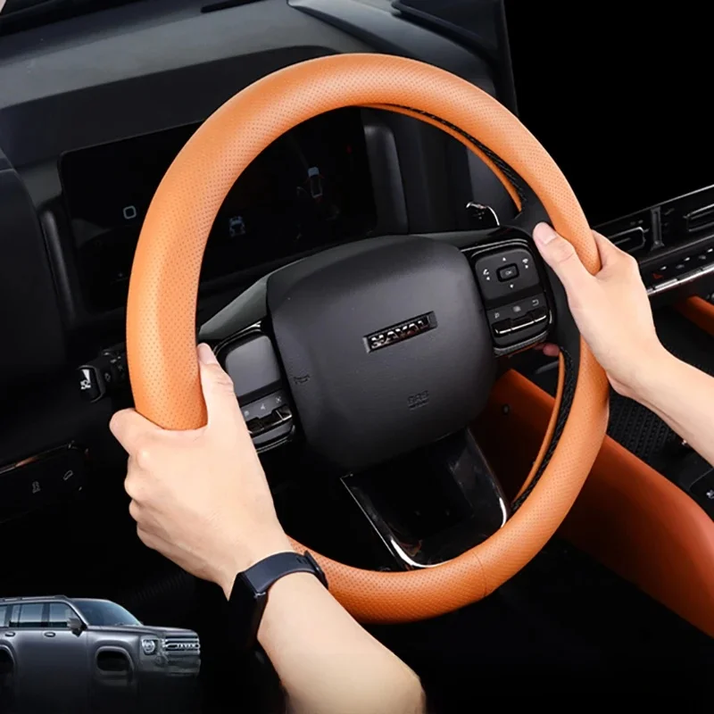 Steering Wheel Cover For GWM Haval H9 2024 Car Steering Wheel Cover Car Accessories Interior Automobiles Parts