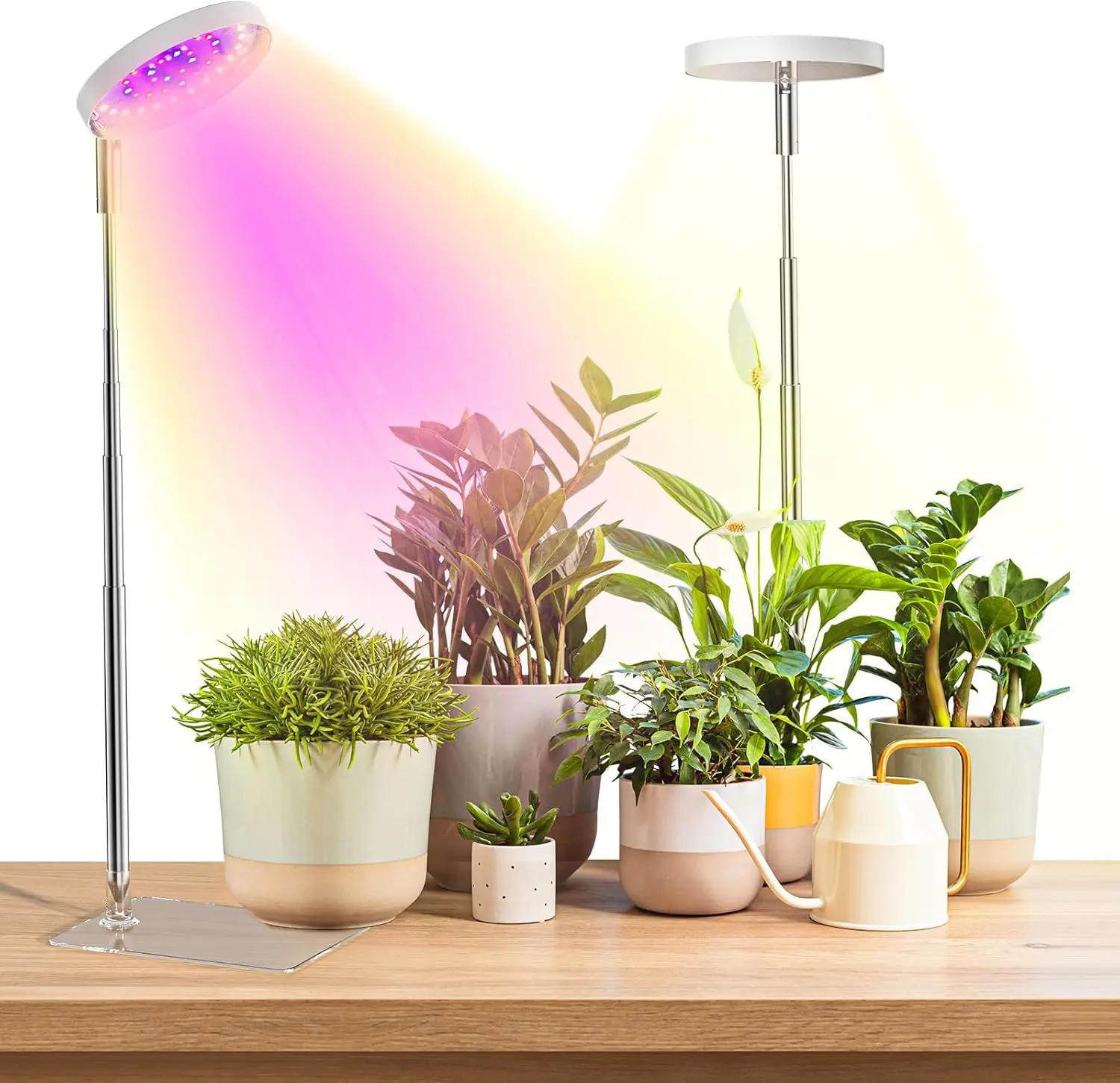 

Plant Grow Light Indoor Garden,Grow Lights for Indoor Plants Full Spectrum, with 2 Mounting Options,3 Optional Spectrums,3/9/12H