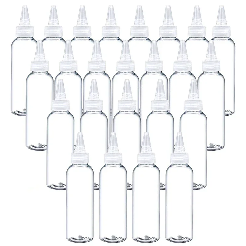 10Pcs Transparente Scharfe-mund Flasche 10/30/50/60/100/120ml Kunststoff Squeezable Nadel Flaschen Farbe Paste Flasche Tinte Kleber Flasche