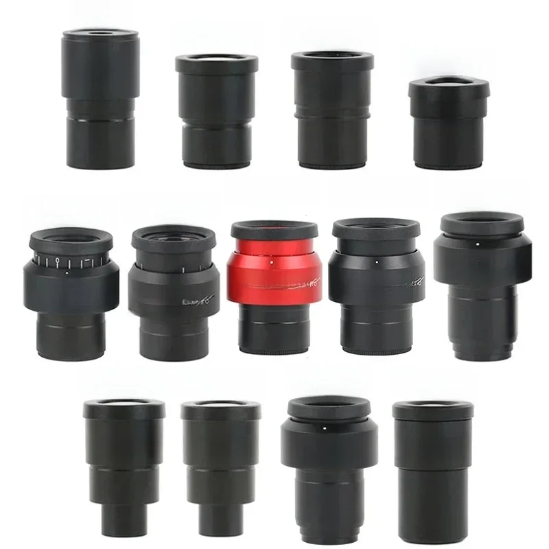 2 SZT. WF5X WF10X WF15X WF20X WF30X Szerokokątny Okular do Mikroskopu Binokularnego Trinokularowego Stereoskopowego, Interfejs Montażowy 30MM — zdjęcie 2