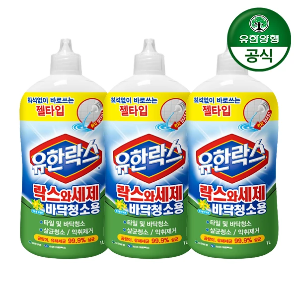 [Yuhan] Yuhanrox Rox&Cleaner for floor cleaning 1L X 3ea (507930)