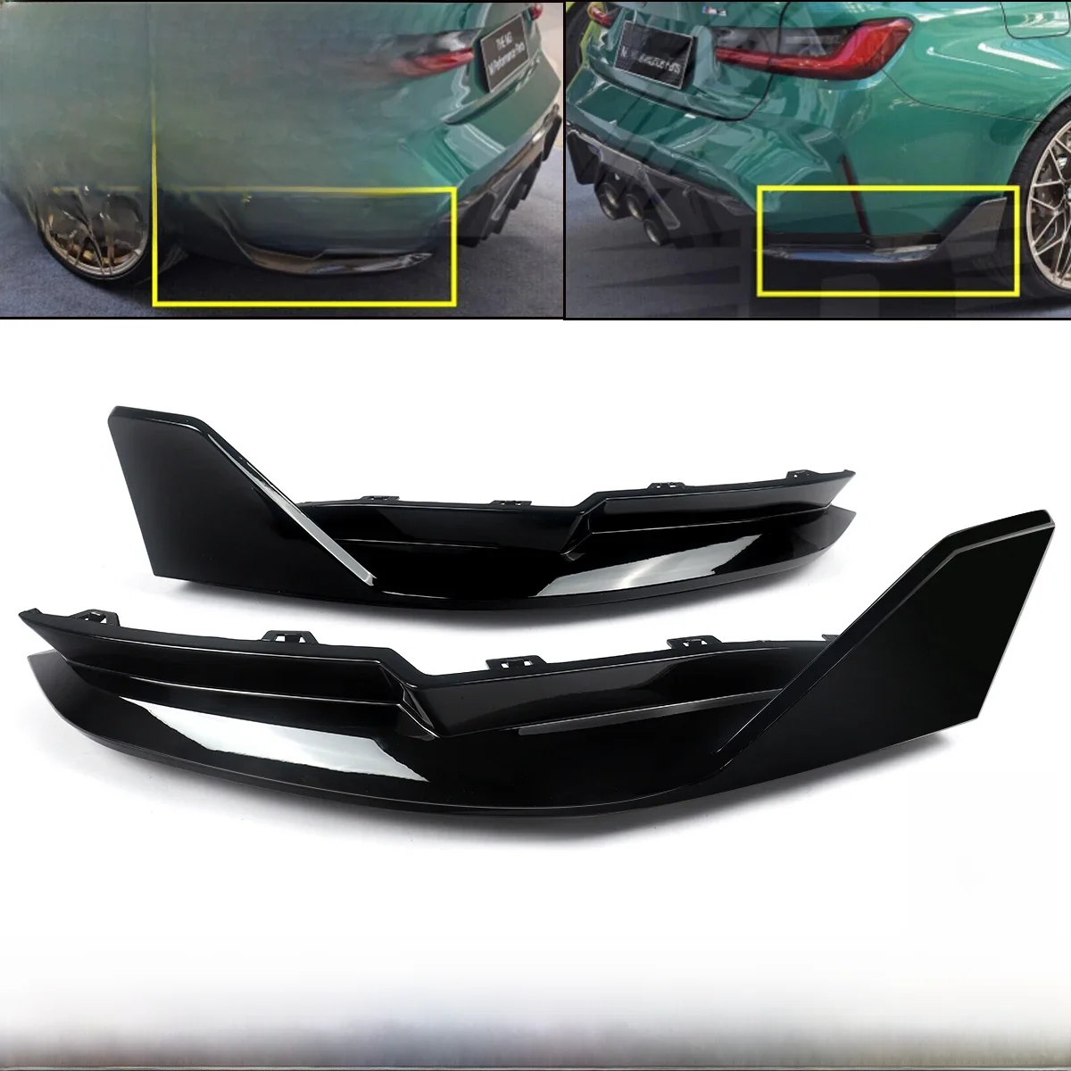Dla BMW G80 M3 Performance tylny zderzak warga dyfuzor Splitter 2021-2024 MP Style zderzak Splitter fartuchy wargowe G80 CAR — zdjęcie produktu 7