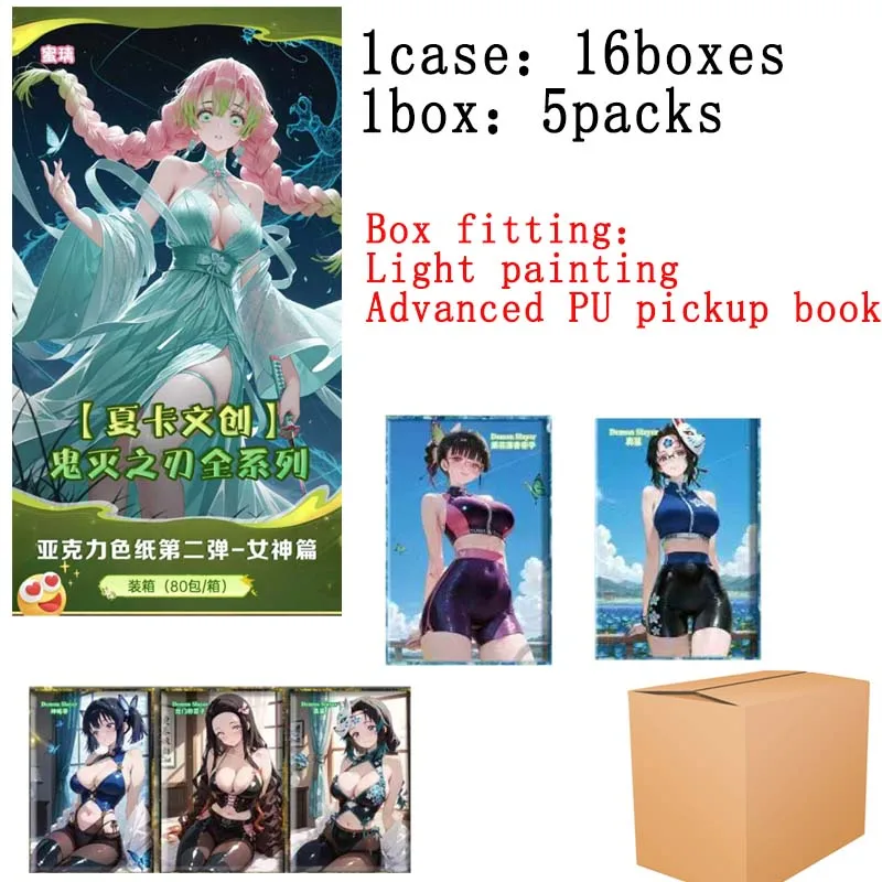 

Xiaka Wenchuang оптовая продажа Demon Slayer Booster Box Wave2 акриловая крафтная цветная бумага богиня глава дети игральные карты игры