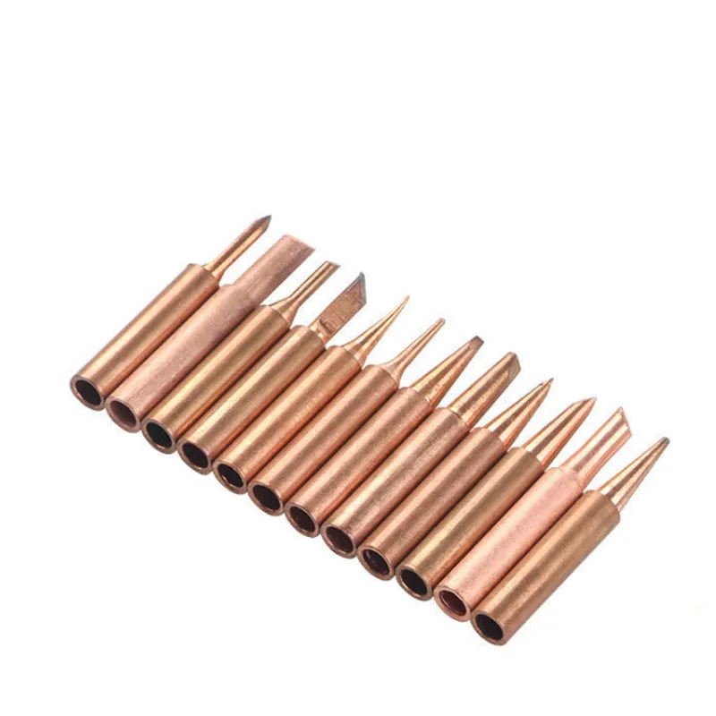 5 pcs 12 pcs 936 pure copper soldering iron head lead-free soldering iron head welding repair tool