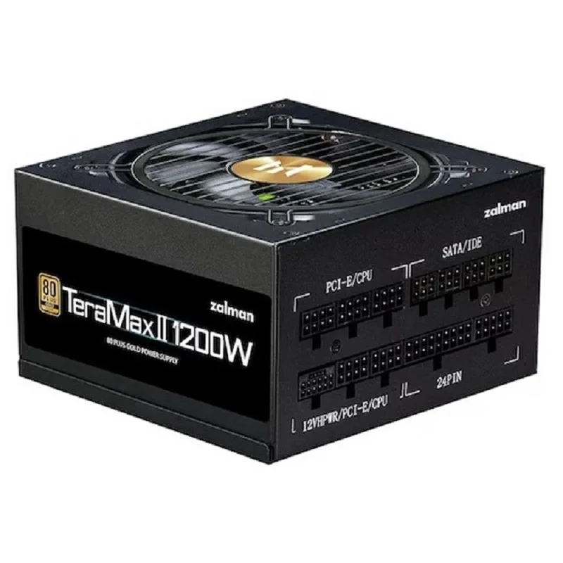 Zalman TeraMax II 1200W 80PLUS Gold Pool Modular Black ATX3.0 (ATX/1200W) PC Power Support Computer Power