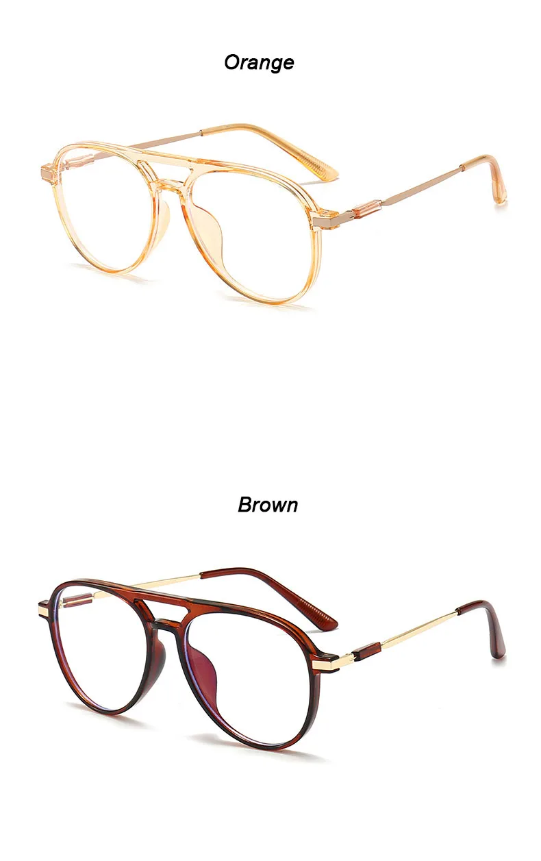 New Round Reading Glasses Oval Personality Presbyopia For Man Optical Frame Magnifier Full Rim Anti-Blue Female Fashion
