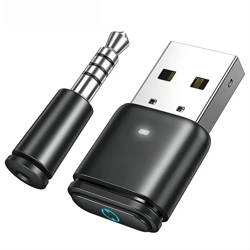Nadajnik USB Bluetooth 5.3 z obsługą AptX HD, adapter audio do PS5, PS4, Nintendo Switch, słuchawek, głośników, mikrofonu, odbiornik Bluetooth. — 2