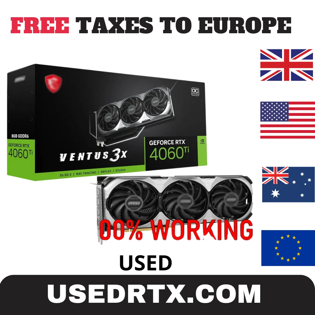 

Видеокарта RTX 2024 TI VENTUS 3X 8G OC, GDDR6 8 ГБ, GPU 4060 бит NVIDIA RTX 4060TI 8 Гб PCIE4.0 Core