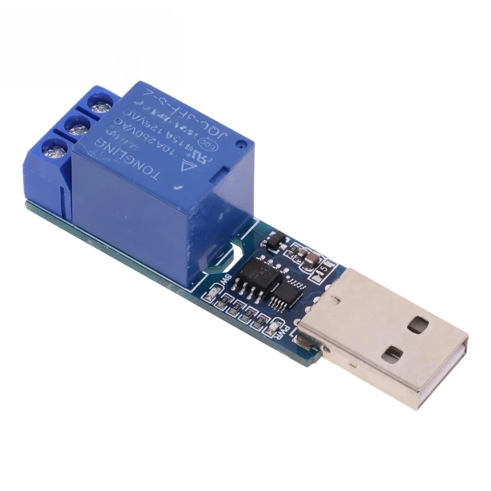LCUS-1 moduł przekaźnika USB 5V 10A CH340 konwerter elektroniczny PCB USB inteligentny przełącznik sterujący do arduino — zdjęcie produktu 7