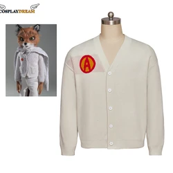 Fantastic Mr Fox Ash cosplay Sweatshirt Fox Ash Cosplay Costume Sweater Fox Ash Knitted Cardigan Jacket Coat for men Fall