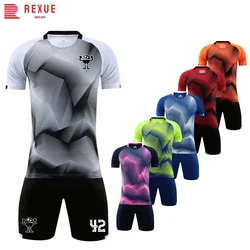 23/24 Nowość w stroju piłkarskim dla mężczyzn Dzieci Dry Fit Sublimation Blank Club Team Training Football Jersey Suit Custom