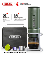 HiBREW Portable Espresso Coffee Machine for Car & Home Camping Coffee Maker Fit Nespresso Dolce Capsule Powder H4C