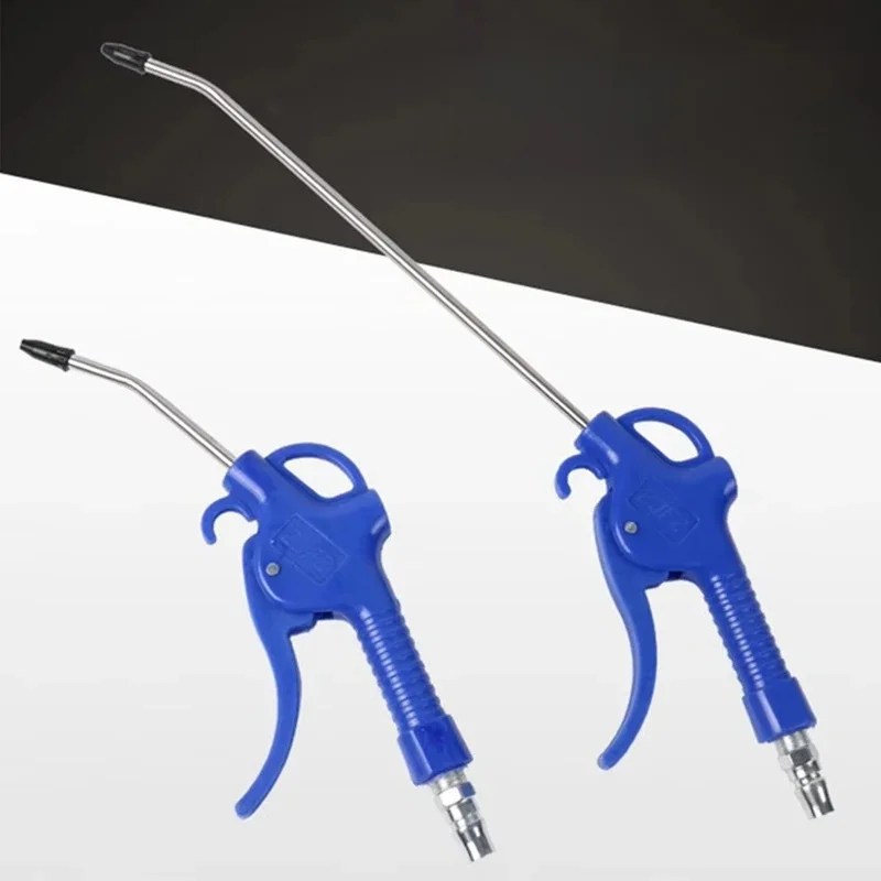 Luchtblaaspistool, luchtblaaspistool met hoog debiet voor compressor met schuin gebogen mondstuk, drie kleuren om uit te kiezen, korte stijl - afbeelding 2