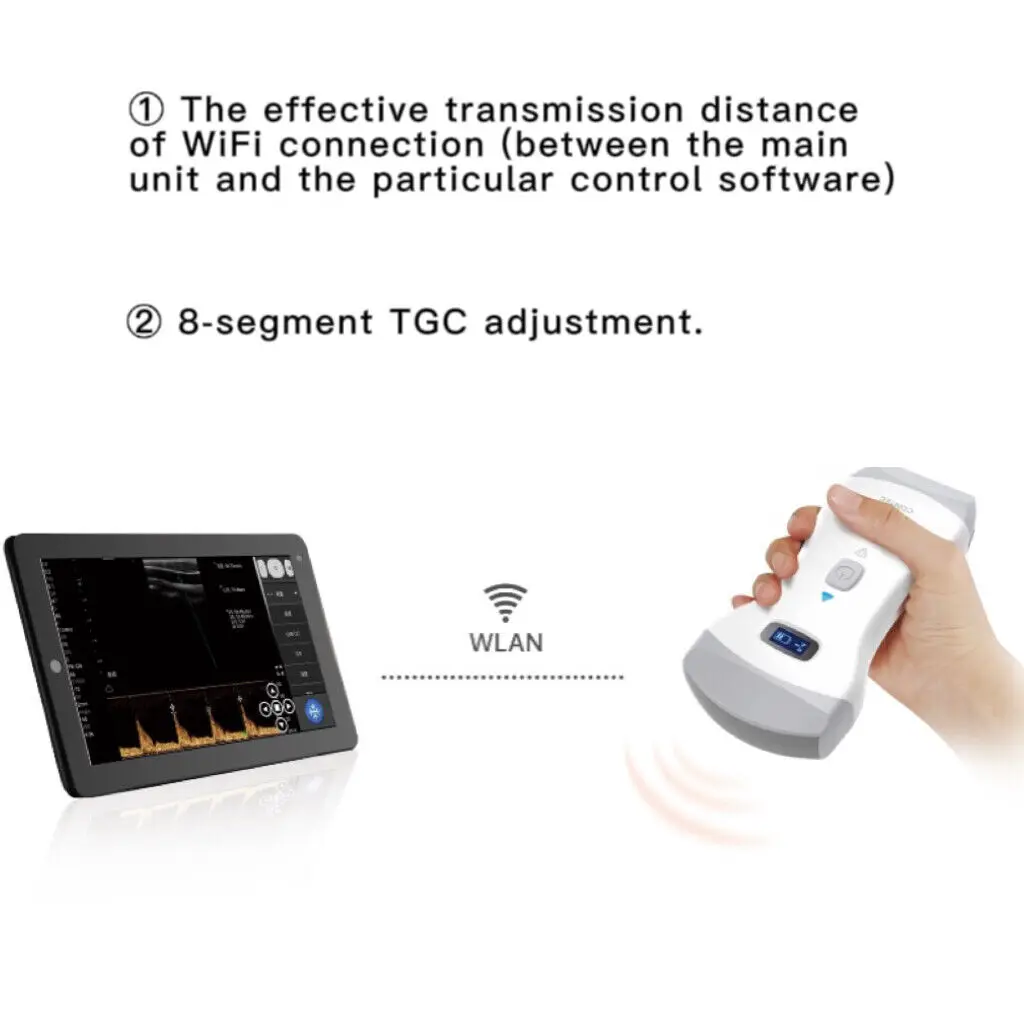 CONTEC Állatorvosi színben doppler Ultrahang gépi Maroktelefon Domború & Vonalas Végigmér számára Állat  wifi valamint Szoftver CMS1600B-VET