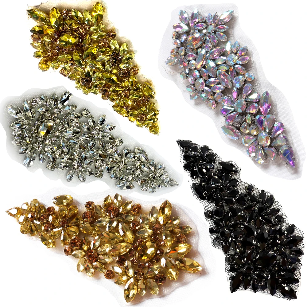 HelluyerDc ouro, champanhe, pr - Sew On Rhinestone avaliação e preço