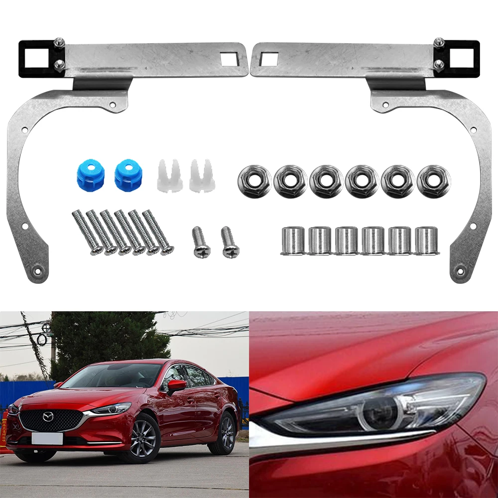 Taochis Car-Styling Adapter Frame Headlight Bracket for Mazda ATENZA 2020 LED no-AFS car light retrofit