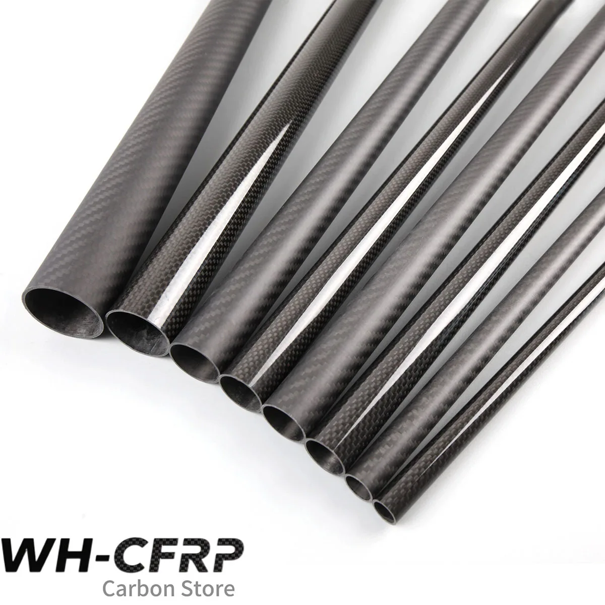 1pcs 3k Carbon Fiber Tubes Length X 500MM OD 20mm 21mm 22mm 23mm 24mm 25mm 26mm 27mm 28mm 29mm 30mm Japan with 100% full carbon,