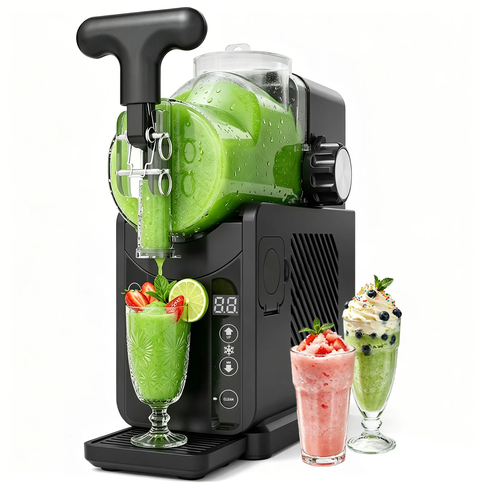 Slushy Machine for Home Use with 5 Preset Programs & Auto Cleaning Function, Frozen Drink Maker Easy to Make Slush Margarita Frappés Cocktail & More, 4H Fresh parties, summer gatherings | Slushy Machine for Home Use with 5 Preset Programs & Auto Cleaning