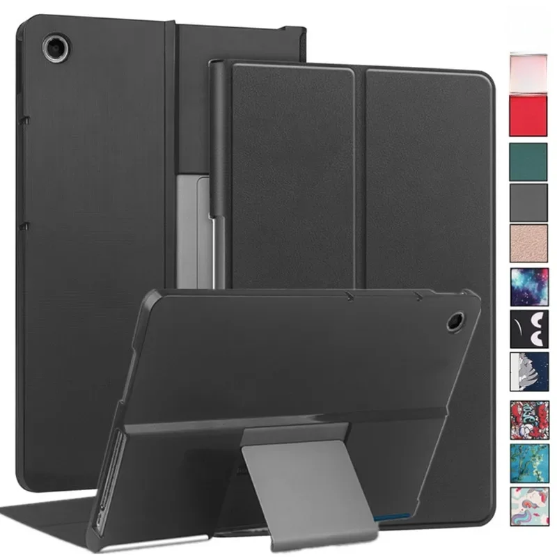 Étui en cuir PU avec support pliable mince pour Lenovo Tab Plus 11.5 pouces TB351FU 2024, Coque arrière en plastique dur Funda Coque Capa